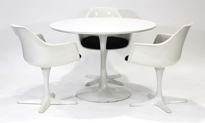Lot 74 - A set of three Arkana Model 116 tub chairs...