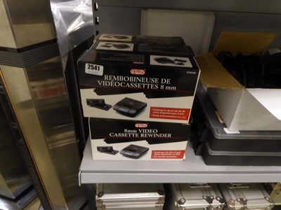 Lot 2541 - 7 boxed 8mm video cassette re-winders