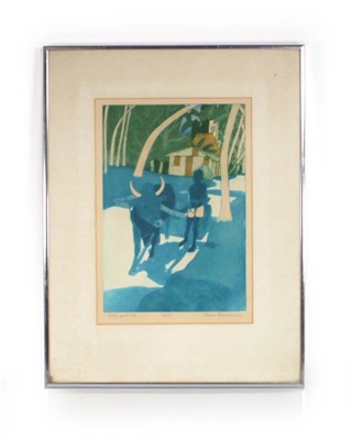 Lot 135 - John Brunsdon (1933-2014), 'Boy and Ox',...