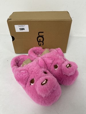 Lot Ugg elea pooch slip on shoes in pink size UK4 -...