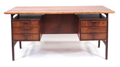 Lot 75 - A 1960's Danish rosewood Model 75 freestanding...