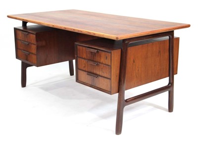 Lot 75 - A 1960's Danish rosewood Model 75 freestanding...
