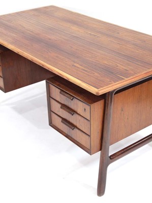 Lot 75 - A 1960's Danish rosewood Model 75 freestanding...