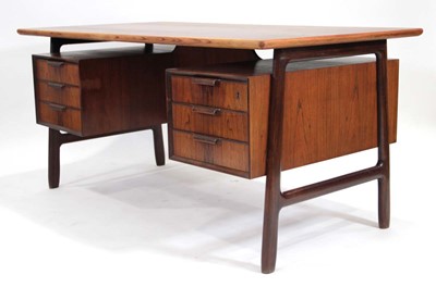 Lot 75 - A 1960's Danish rosewood Model 75 freestanding...
