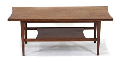 Lot 114 - A 1960's Richard Hornby teak two-tier coffee...