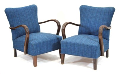 Lot 116 - A pair of 1950/60's Danish beech framed...