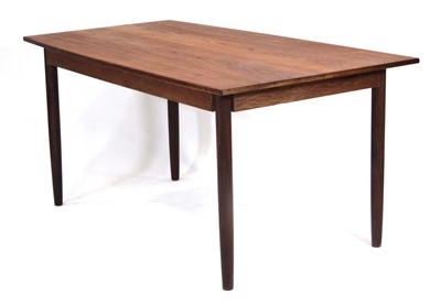 Lot 118 - A 1970's teak dining table, the rectangular...