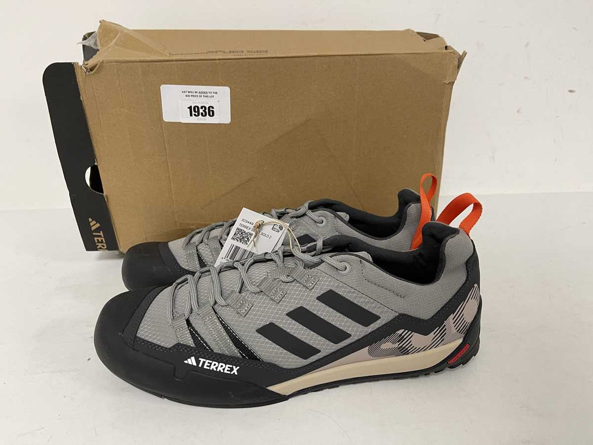 Lot 1936 - Adidas terrex swift solo 2 trainers in grey...