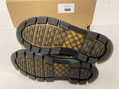 Lot 1940 - Dr Martens Air Wair reeder shoes in olive size...