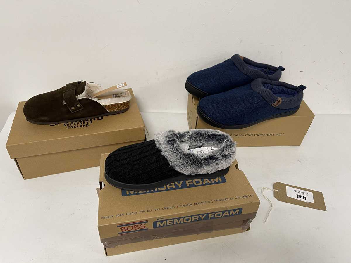 Lot 1951 - 3x Boxed pairs of slippers to include Fenland...