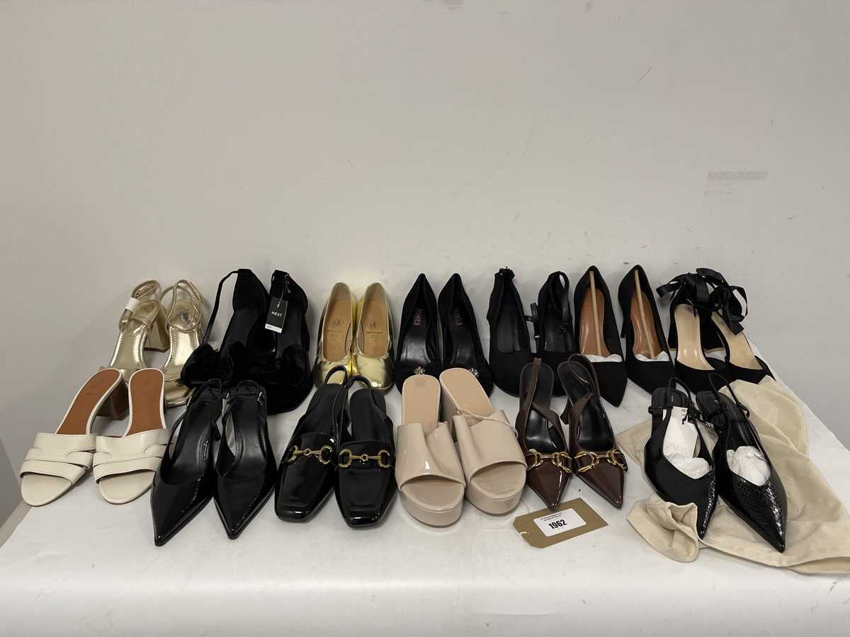 Lot 13x Pairs of high heels in various styles to...
