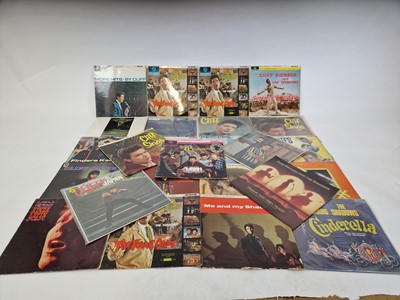 Lot A box of Cliff Richard vinyl including Liston...