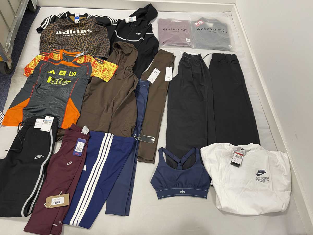 Lot Selection of sportswear to include Adidas, Alo,...