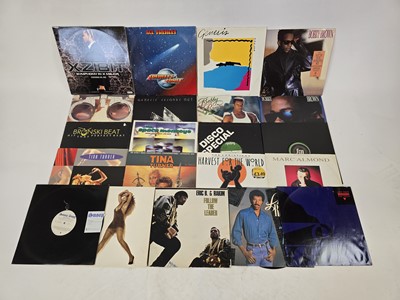 Lot A box of vinyl albums and singles including...