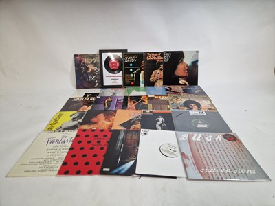 Lot A box of vinyl albums including Taylor Swift...