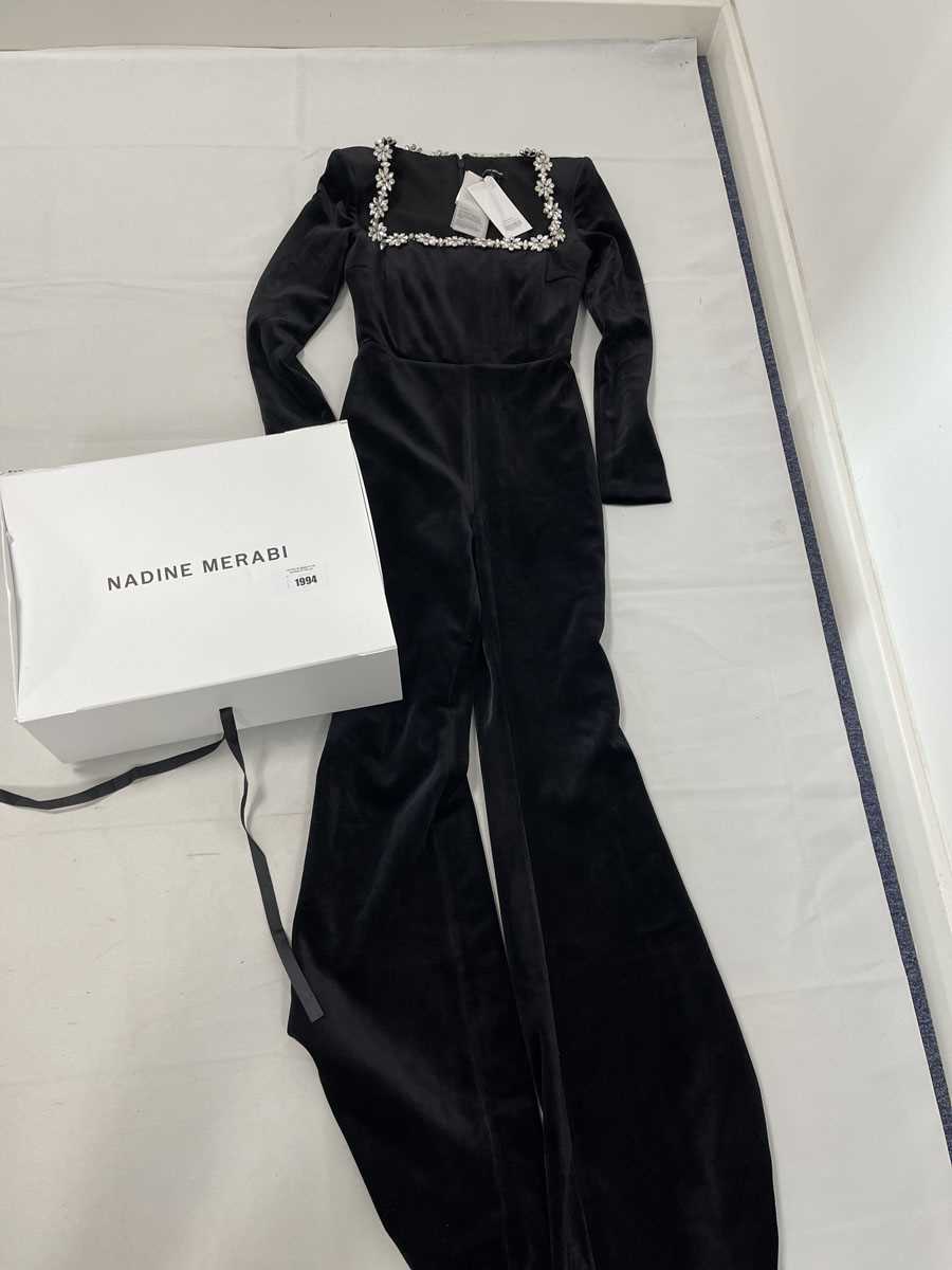 Lot Nadine Merabi kimberly jumpsuit in black size...