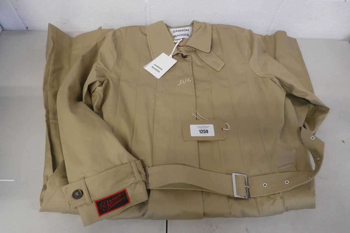 Lot Damson Madder Sofia pleated trench coat in...