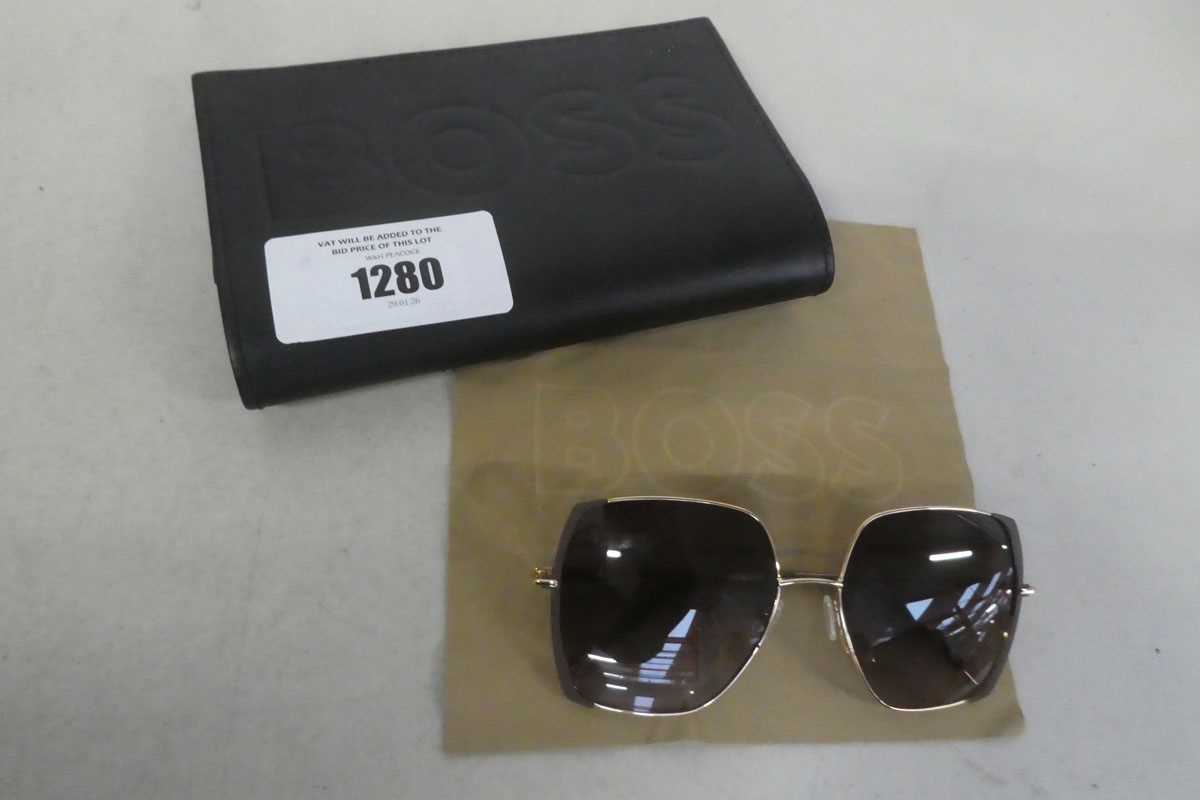 Lot Pair of Boss sunglasses with case
