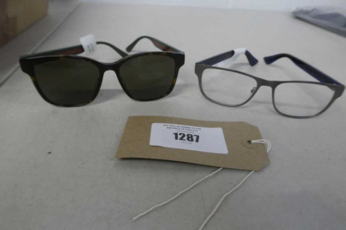 Lot Pair of Gucci sunglasses and pair of Gucci...