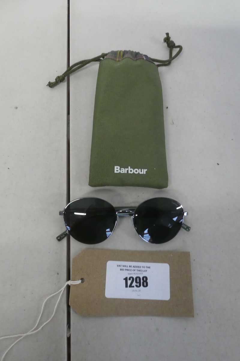 Lot Pair of Barber sunglasses with draw string bag
