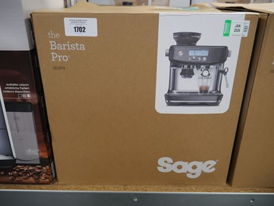 Lot 1702 - Sage The Barista Pro counter top coffee...