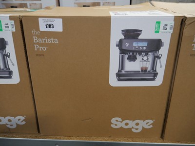 Lot 1703 - Sage The Barista Pro counter top coffee...