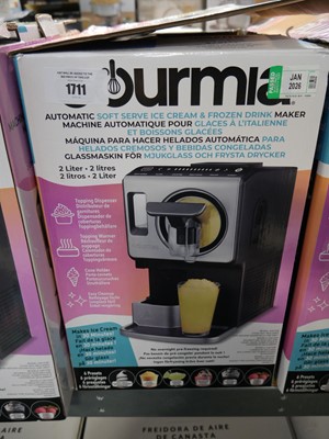 Lot 1711 - Gourmia automatic soft serve ice ream and...