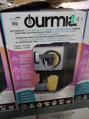Lot 1712 - Gourmia automatic soft serve ice ream and...