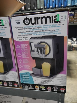 Lot 1714 - Gourmia automatic soft serve ice ream and...