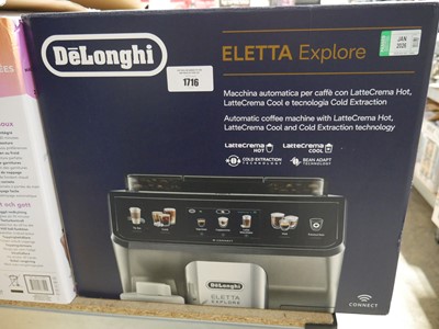 Lot 1716 - DeLonghi Eletta Explore counter top coffee...