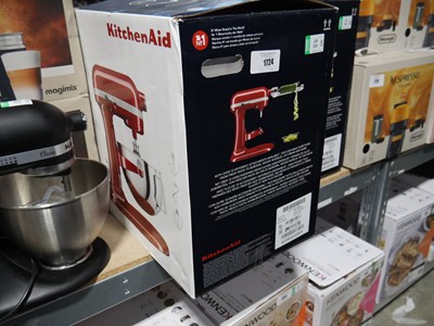 Lot 1724 - KitchenAid 5.2L stand mixed in red, boxed
