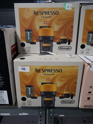 Lot 1728 - 3 Nespresso Vertu Pop counter top coffee machines