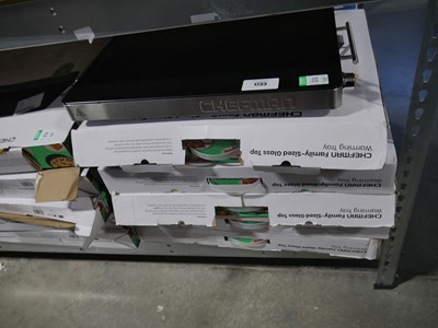 Lot 1733 - 6 Chefman family size glass top warming trays