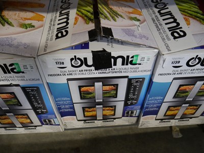 Lot 1738 - Gourmia dual basket air fryer, boxed