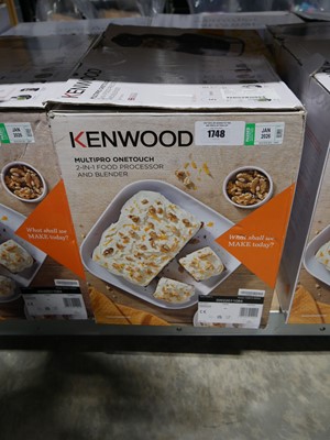 Lot 1748 - Kenwood Multi Pro 1 Touch 2-in-1 food...