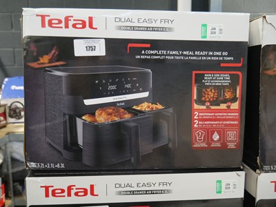 Lot 1757 - Tefal Dual Easy 8.3L double drawer air fryer,...
