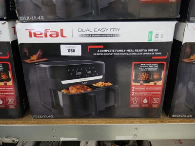 Lot 1760 - Tefal Dual Easy 8.3L double drawer air fryer,...