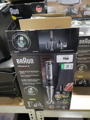 Lot 1769 - 3 Braun MultiQuick 9 hand blenders