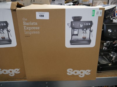 Lot 1708 - Sage the Barista Express Impress coffee...