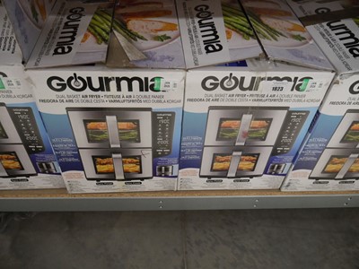 Lot 1823 - 2 boxed Gourmia dual basket air fryers