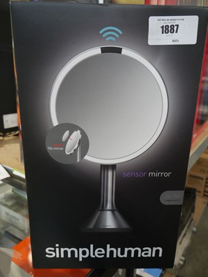 Lot 1887 - Boxed Simple Human sensor mirror