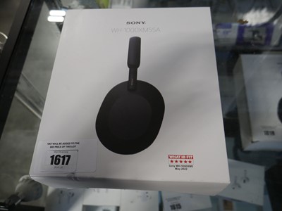 Lot 1617 - Boxed pair of Sony WH-1000XM5SA wireless noise...
