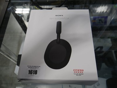 Lot 1618 - Boxed pair of Sony WH-1000XM5SA wireless noise...