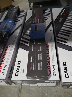 Lot 1663 - Boxed Casio keyboard CT-S195 with boxed...
