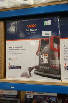 Lot 2058 - Boxed Vax portable spot cleaner