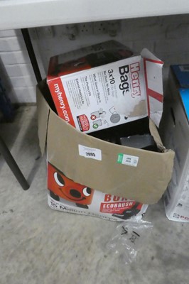 Lot 2095 - Henry vacuum cleaner with box of Henry bags