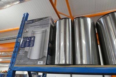 Lot 2046 - 3 Sensible Eco Living 47L stainless steel bins