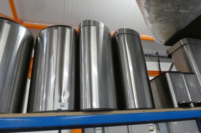 Lot 2047 - 3 Sensible Eco Living 47L stainless steel bins