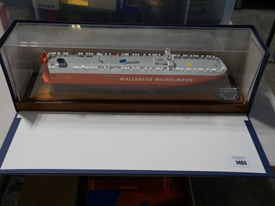 Lot 1403 - Scale model of the WLH. Wilhelmsen ASA,...