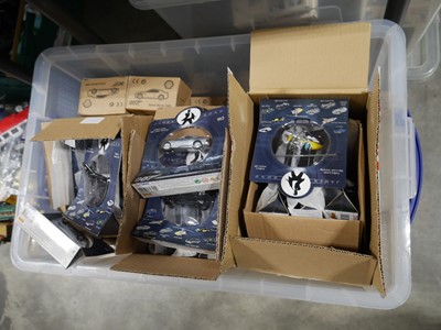 Lot 1440 - Clear plastic crate containing packaged James...